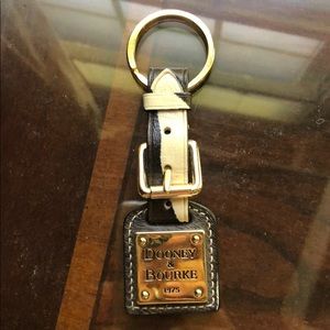 Dooney & Bourke Leather Cowprint Keychain NWOT